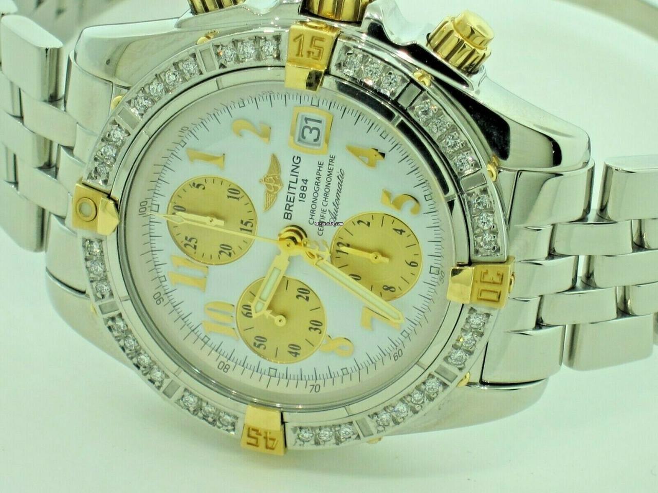 Breitling Chronomat Evolution Automatic Unisex Watch With Steel Case and Strap Authentic Luxury Timepiece