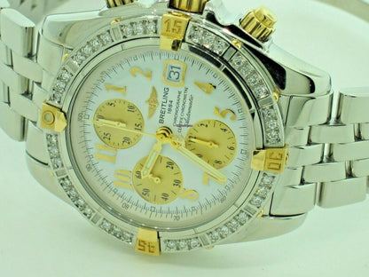 Breitling Chronomat Evolution Automatic Unisex Watch With Steel Case and Strap Authentic Luxury Timepiece