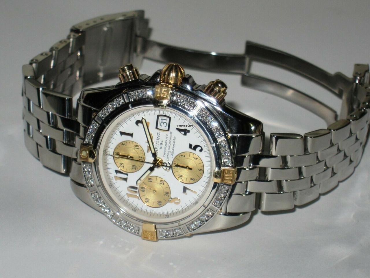 Breitling Chronomat Evolution Automatic Unisex Watch With Steel Case and Strap Authentic Luxury Timepiece