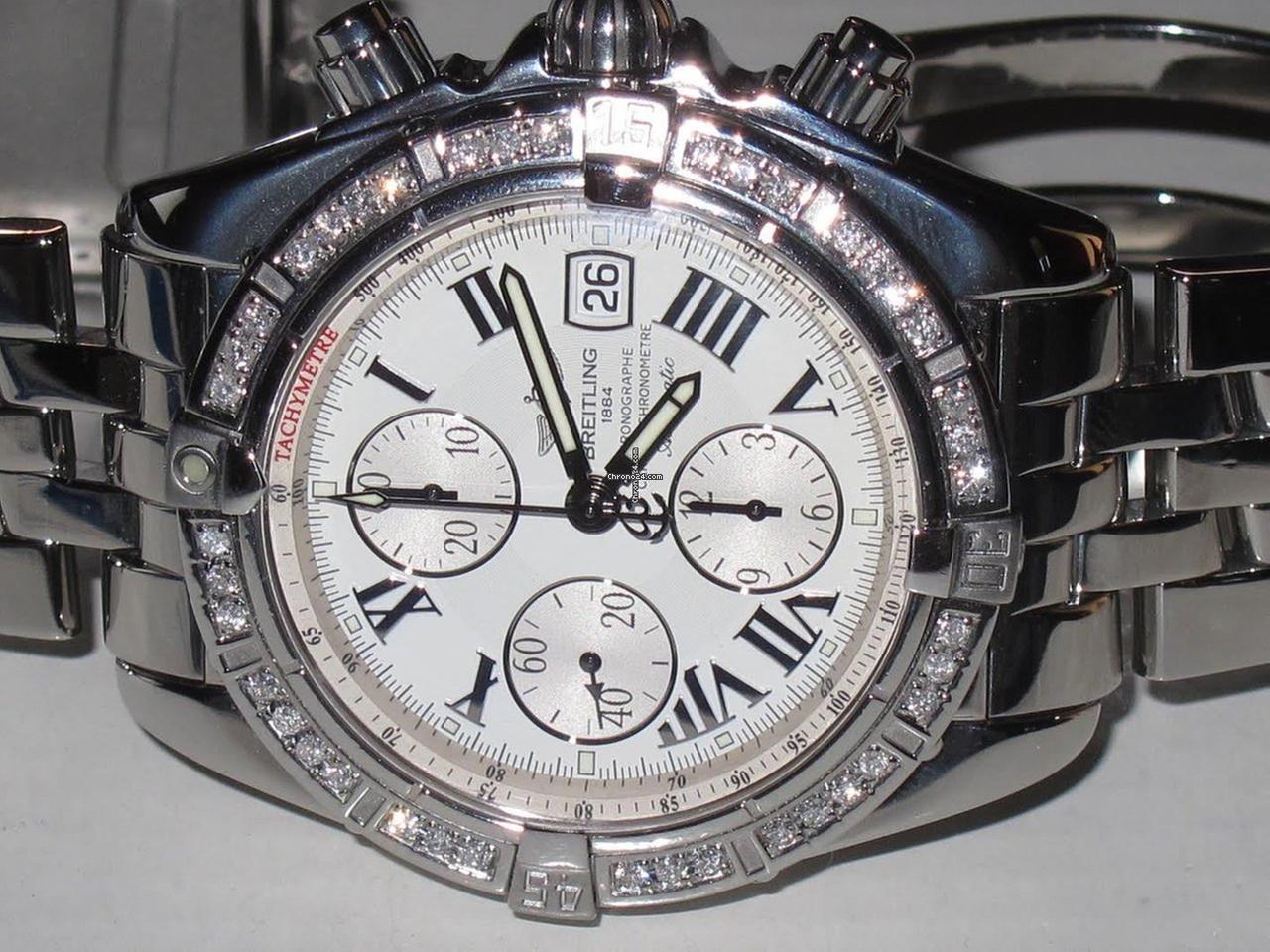 Breitling Chronomat Evolution Automatic Unisex Watch With Steel Case and Strap Authentic Luxury Timepiece