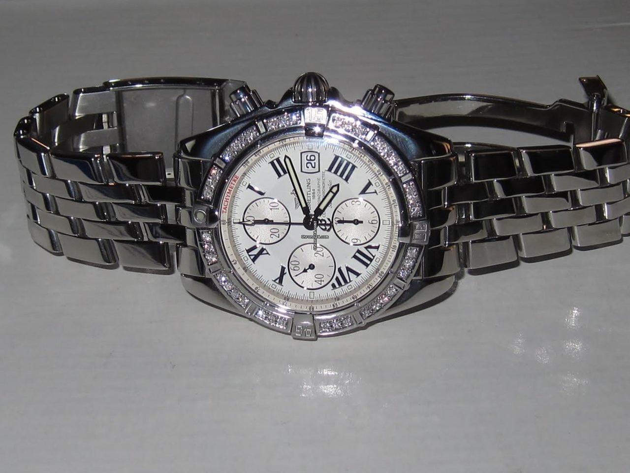 Breitling Chronomat Evolution Automatic Unisex Watch With Steel Case and Strap Authentic Luxury Timepiece