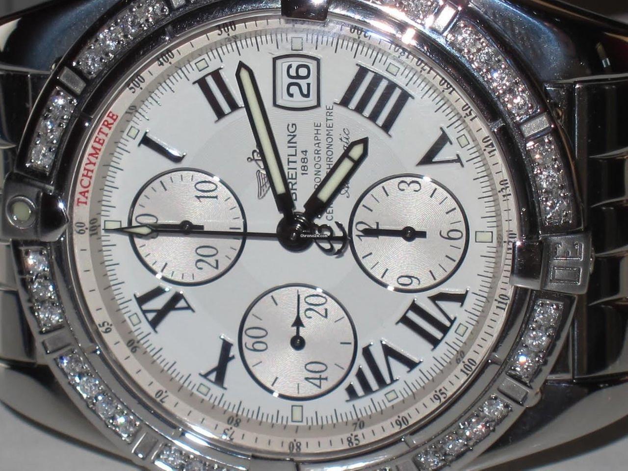 Breitling Chronomat Evolution Automatic Unisex Watch With Steel Case and Strap Authentic Luxury Timepiece