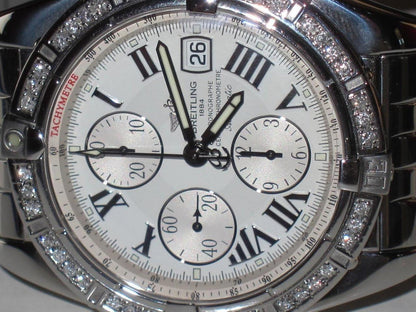 Breitling Chronomat Evolution Automatic Unisex Watch With Steel Case and Strap Authentic Luxury Timepiece