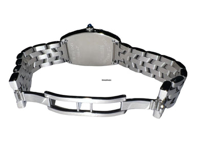 Franck Muller Cintrée Curvex Quartz Women's Watch With Steel Case and Strap Authentic Luxury Timepiece