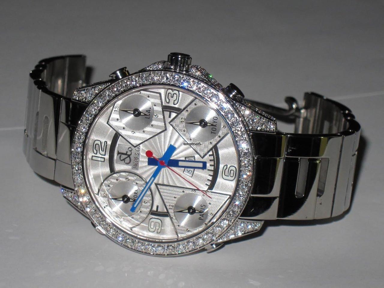 Jacob & Co. Quartz Men's Watch With Steel Case and Strap Authentic Luxury Timepiece