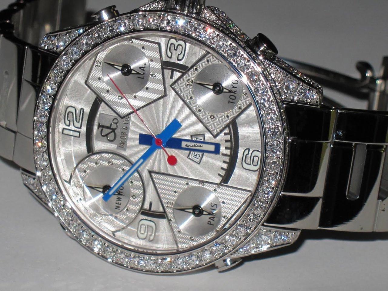 Jacob & Co. Quartz Men's Watch With Steel Case and Strap Authentic Luxury Timepiece