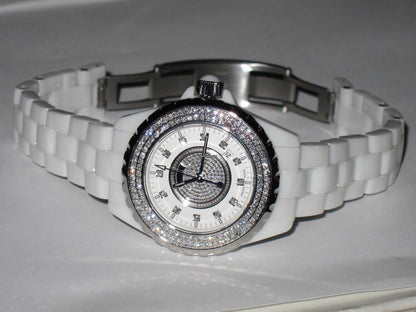 Chanel J12 Quartz Women's Watch With Ceramic Case and Strap Authentic Luxury Timepiece