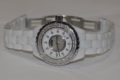 Chanel J12 Quartz Women's Watch With Ceramic Case and Strap Authentic Luxury Timepiece