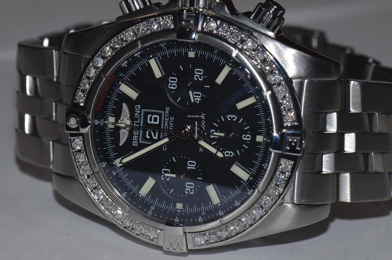 Breitling Blackbird Automatic Unisex Watch With Steel Case and Strap Authentic Luxury Timepiece