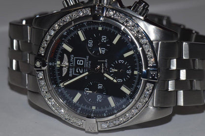 Breitling Blackbird Automatic Unisex Watch With Steel Case and Strap Authentic Luxury Timepiece