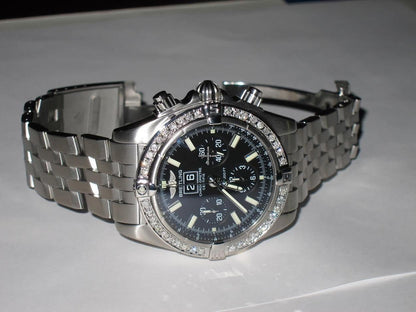 Breitling Blackbird Automatic Unisex Watch With Steel Case and Strap Authentic Luxury Timepiece