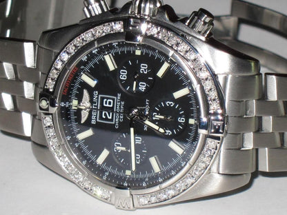 Breitling Blackbird Automatic Unisex Watch With Steel Case and Strap Authentic Luxury Timepiece