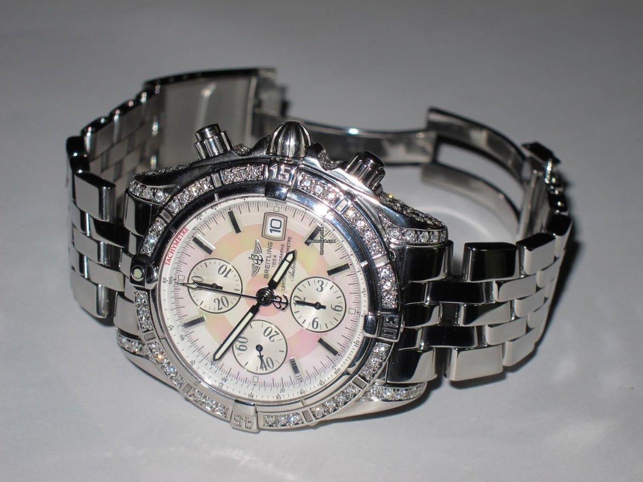 Breitling Chronomat Evolution Automatic Unisex Watch With Steel Case and Strap Authentic Luxury Timepiece