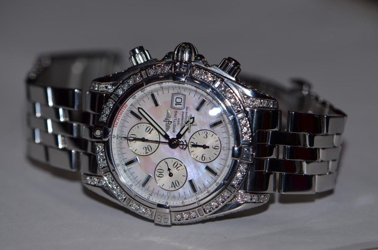 Breitling Chronomat Evolution Automatic Unisex Watch With Steel Case and Strap Authentic Luxury Timepiece