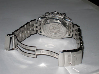 Breitling Chronomat Evolution Automatic Unisex Watch With Steel Case and Strap Authentic Luxury Timepiece