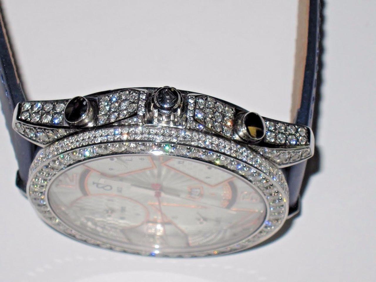 Jacob & Co. Quartz Men's Watch Steel Case With Leather Strap Authentic Luxury Timepiece