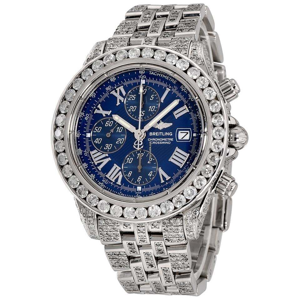 Breitling Windrider Automatic Unisex Watch With Steel Case and Strap Authentic Luxury Timepiece