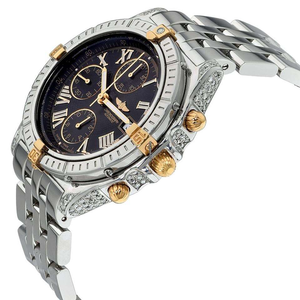 Breitling Windrider Automatic Unisex Watch With Steel Case and Strap Authentic Luxury Timepiece