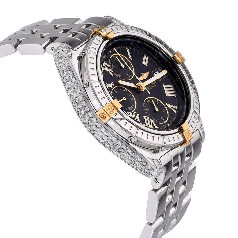 Breitling Windrider Automatic Unisex Watch With Steel Case and Strap Authentic Luxury Timepiece