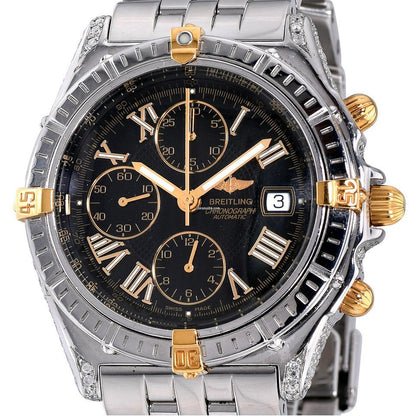 Breitling Windrider Automatic Unisex Watch With Steel Case and Strap Authentic Luxury Timepiece