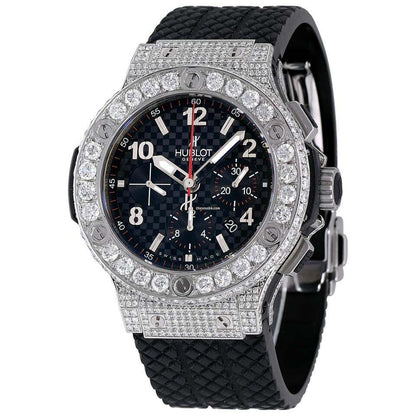 Hublot Big Bang 44 mm Automatic Men's Watch Steel Case With Rubber Strap Authentic Luxury Timepiece