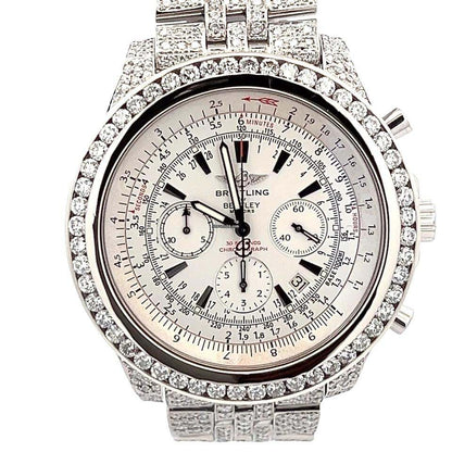Breitling Bentley Motors Automatic Unisex Watch With Steel Case and Strap Authentic Luxury Timepiece