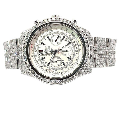 Breitling Bentley Motors Automatic Unisex Watch With Steel Case and Strap Authentic Luxury Timepiece