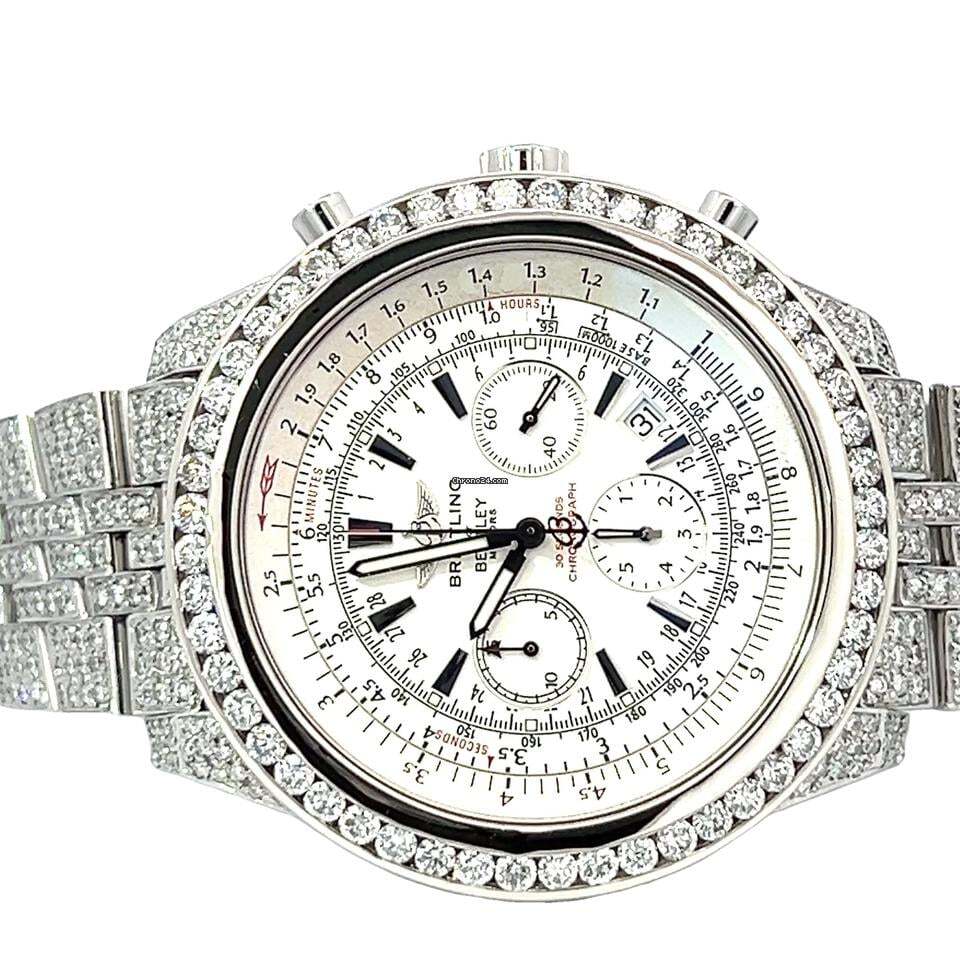 Breitling Bentley Motors Automatic Unisex Watch With Steel Case and Strap Authentic Luxury Timepiece