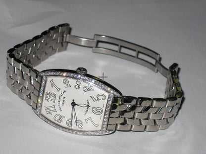 Franck Muller Casablanca Automatic Men's Watch With Steel Case and Strap Authentic Luxury Timepiece