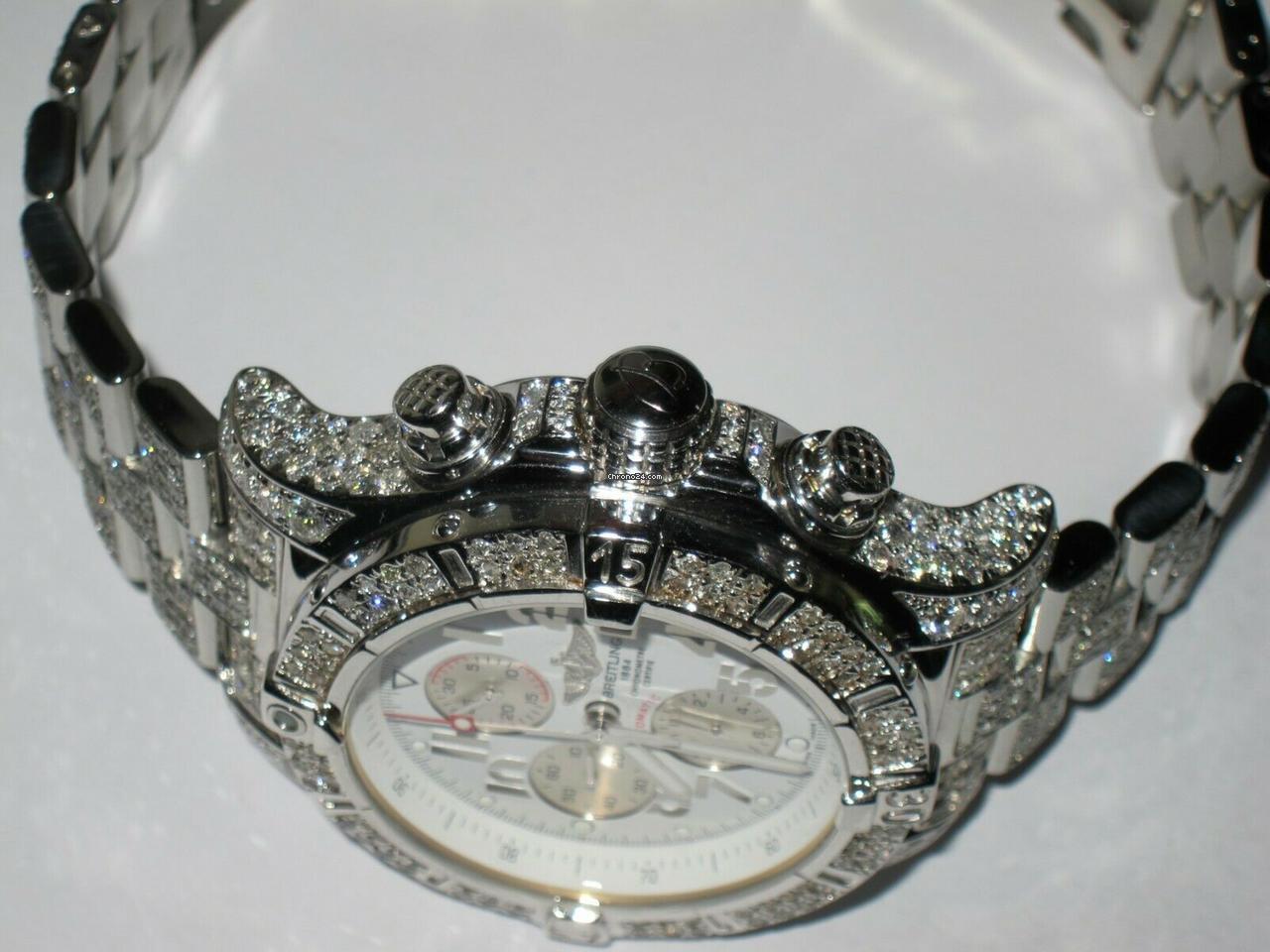 Breitling Super Avenger Automatic Unisex Watch With Steel Case and Strap Authentic Luxury Timepiece