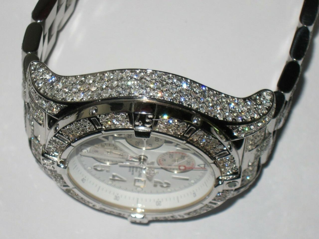 Breitling Super Avenger Automatic Unisex Watch With Steel Case and Strap Authentic Luxury Timepiece