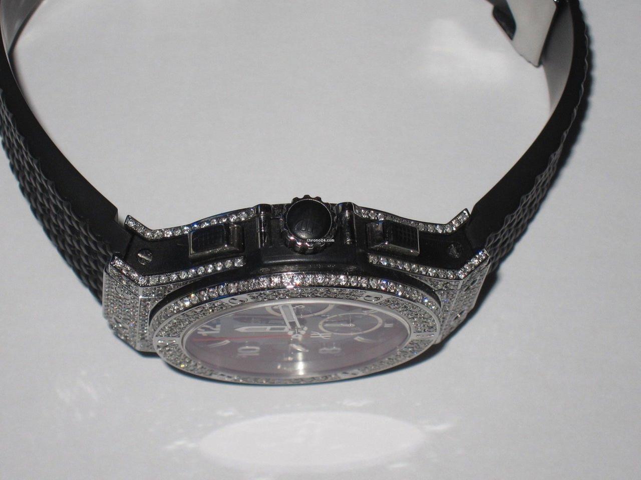 Hublot Big Bang Automatic Men's Watch Steel Case With Rubber Strap Authentic Luxury Timepiece