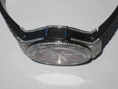 Hublot Big Bang Automatic Men's Watch Steel Case With Rubber Strap Authentic Luxury Timepiece