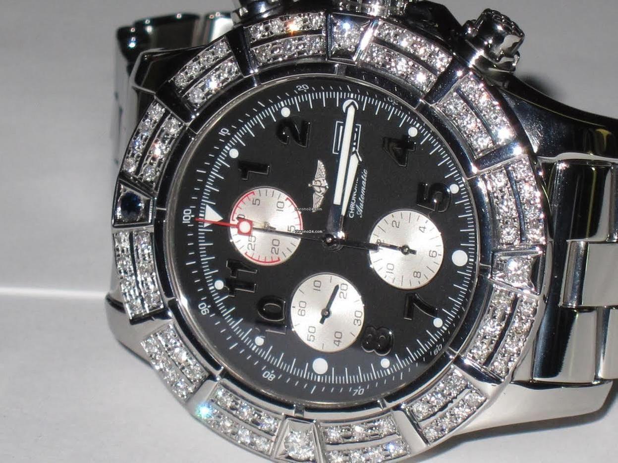 Breitling Super Avenger Automatic Unisex Watch With Steel Case and Strap Authentic Luxury Timepiece