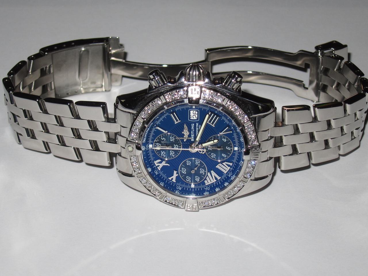 Breitling Chronomat Evolution Automatic Unisex Watch With Steel Case and Strap Authentic Luxury Timepiece