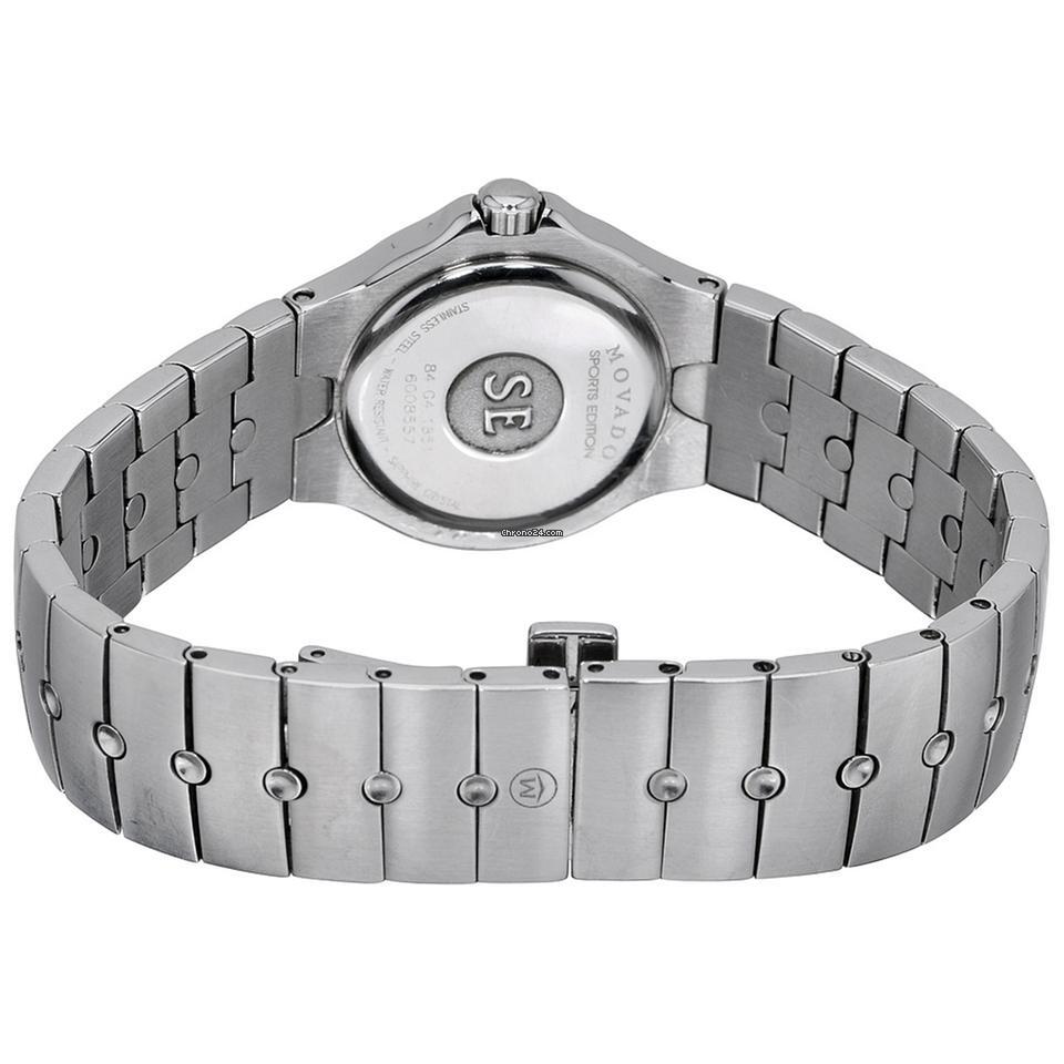 Movado Sports Edition Quartz Men's Watch With Steel Case and Strap Authentic Luxury Timepiece