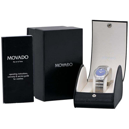 Movado Sports Edition Quartz Men's Watch With Steel Case and Strap Authentic Luxury Timepiece