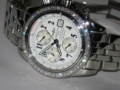 Breitling Chronomat Evolution Automatic Unisex Watch With Steel Case and Strap Authentic Luxury Timepiece