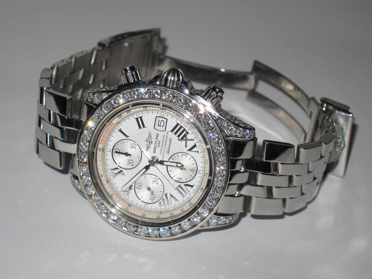 Breitling Chronomat Evolution Automatic Unisex Watch With Steel Case and Strap Authentic Luxury Timepiece