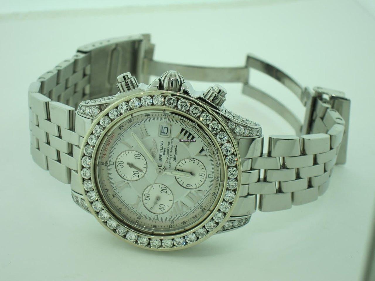 Breitling Chronomat Evolution Automatic Unisex Watch With Steel Case and Strap Authentic Luxury Timepiece