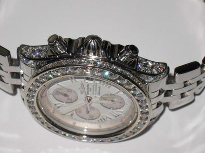 Breitling Chronomat Evolution Automatic Unisex Watch With Steel Case and Strap Authentic Luxury Timepiece