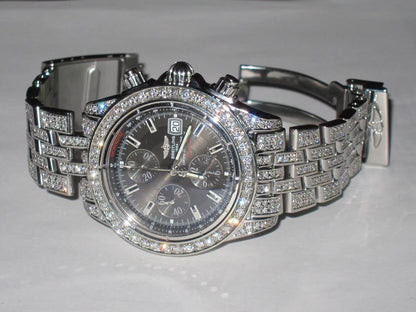 Breitling Chronomat Evolution Automatic Unisex Watch With Steel Case and Strap Authentic Luxury Timepiece