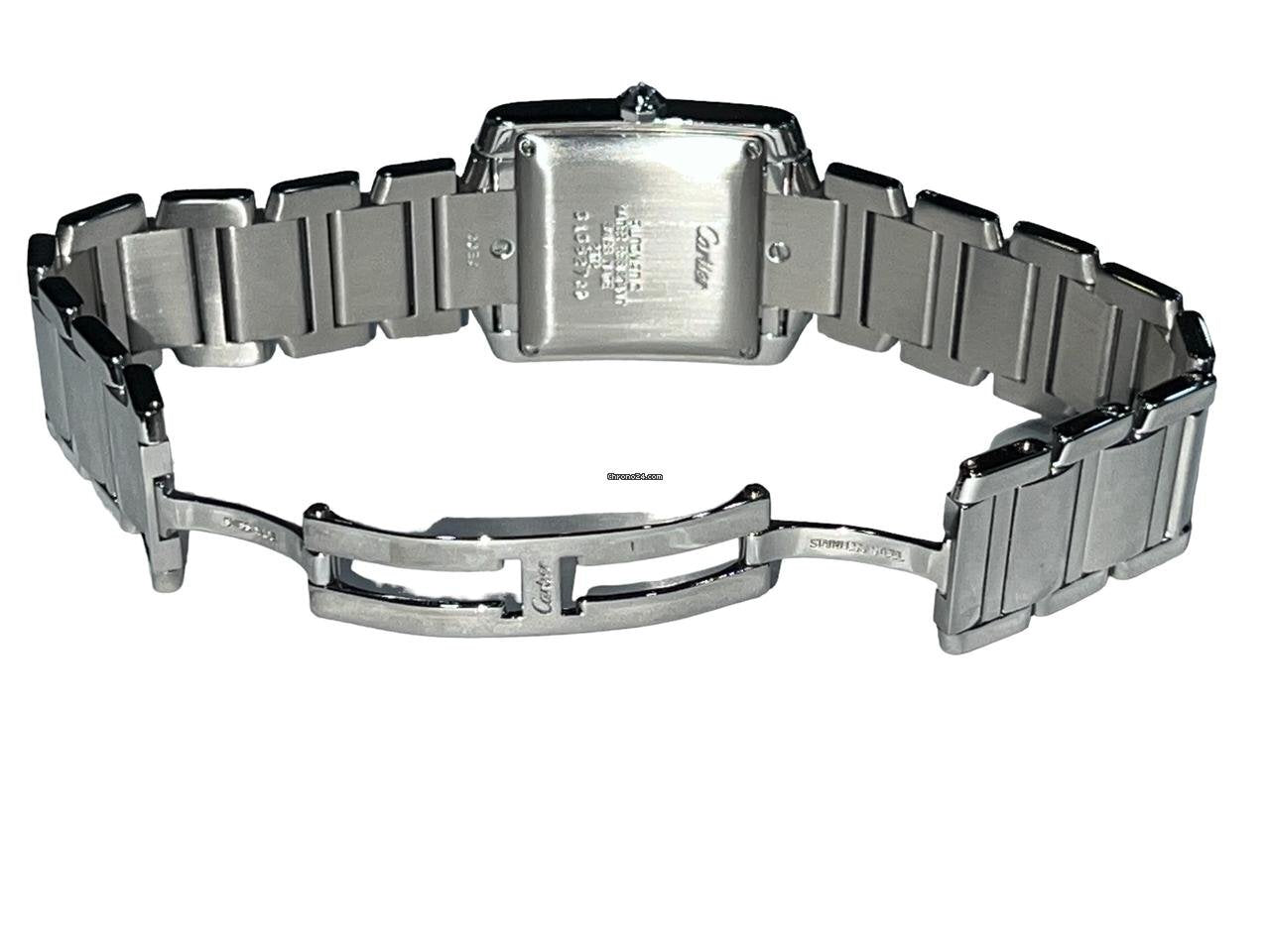 Cartier Tank Française Automatic Men's Watch With Steel Case and Strap Authentic Luxury Timepiece