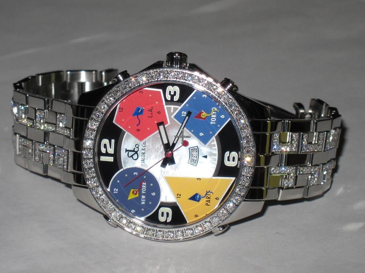 Jacob & Co. Quartz Men's Watch With Steel Case and Strap Authentic Luxury Timepiece