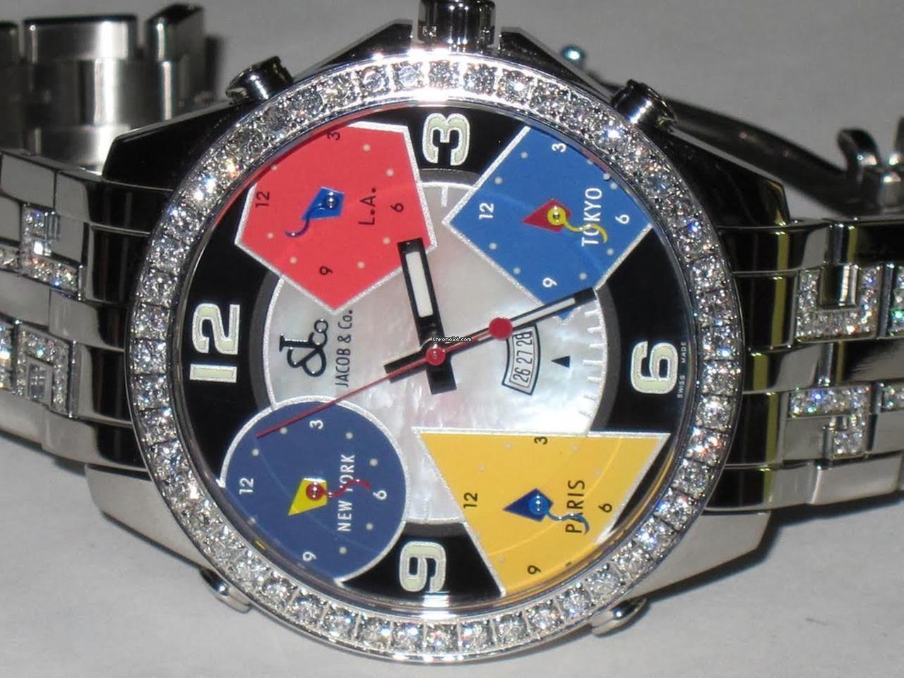 Jacob & Co. Quartz Men's Watch With Steel Case and Strap Authentic Luxury Timepiece