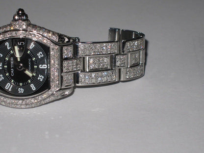 Cartier Roadster Automatic Men's Watch With Steel Case and Strap Authentic Luxury Timepiece