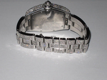 Cartier Roadster Automatic Men's Watch With Steel Case and Strap Authentic Luxury Timepiece