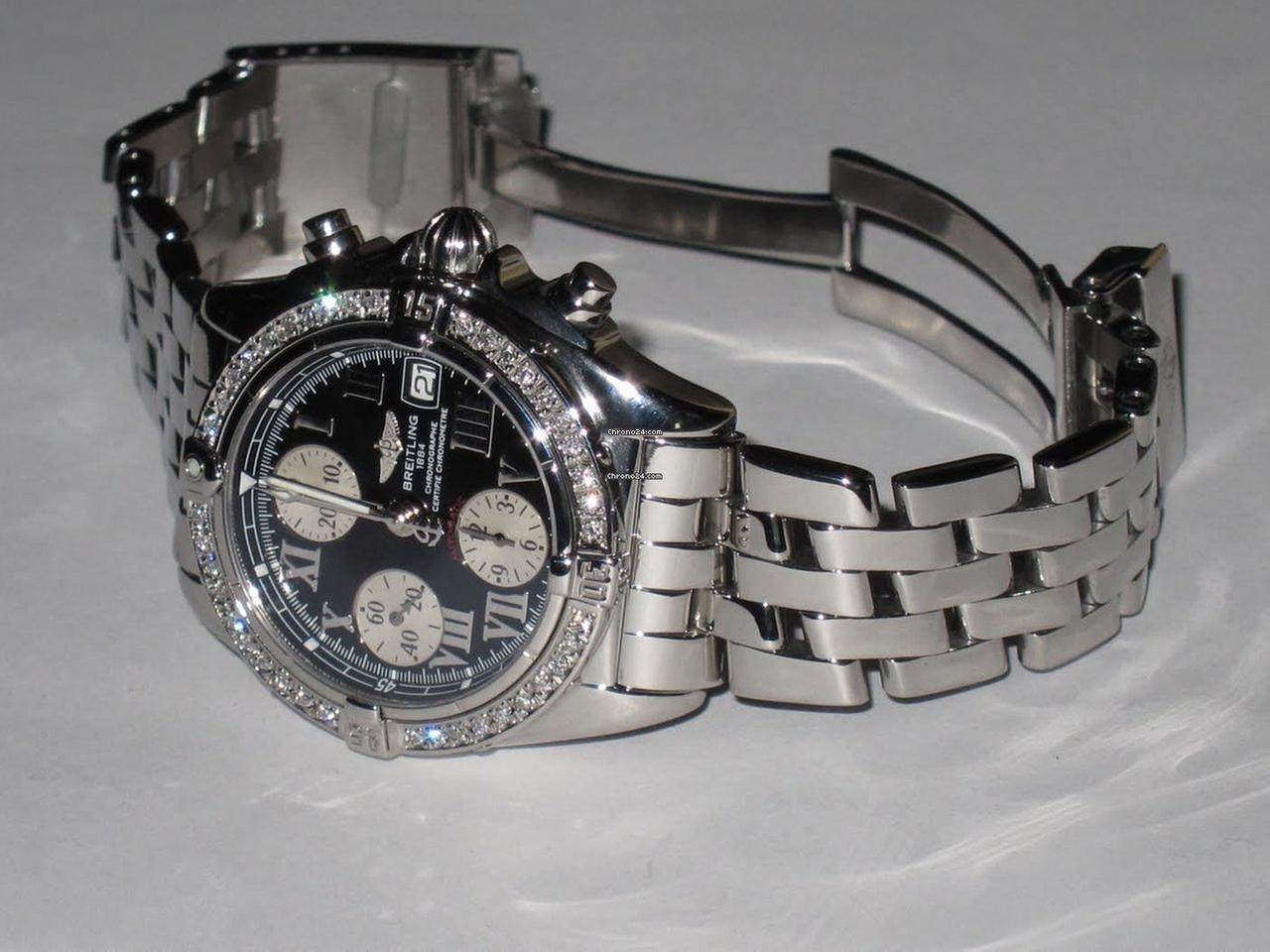 Breitling Chrono Cockpit Automatic Unisex Watch With Steel Case and Strap Authentic Luxury Timepiece