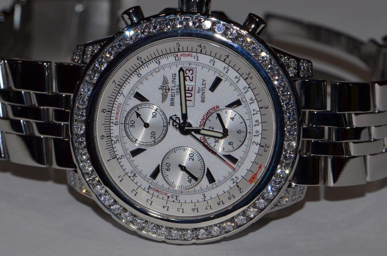 Breitling Bentley GT Automatic Unisex Watch With Steel Case and Strap Authentic Luxury Timepiece