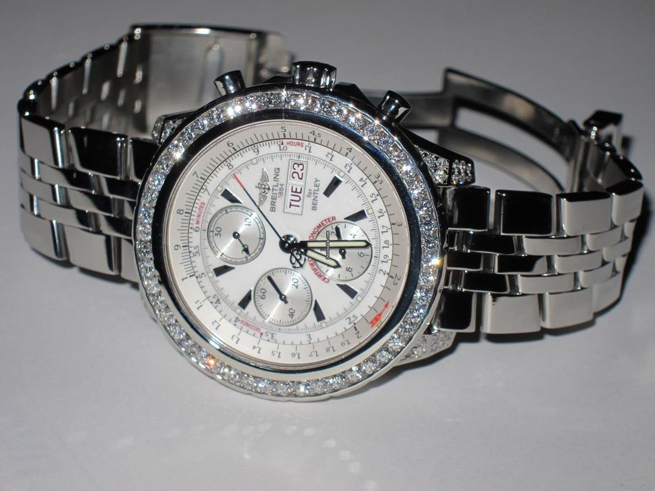Breitling Bentley GT Automatic Unisex Watch With Steel Case and Strap Authentic Luxury Timepiece